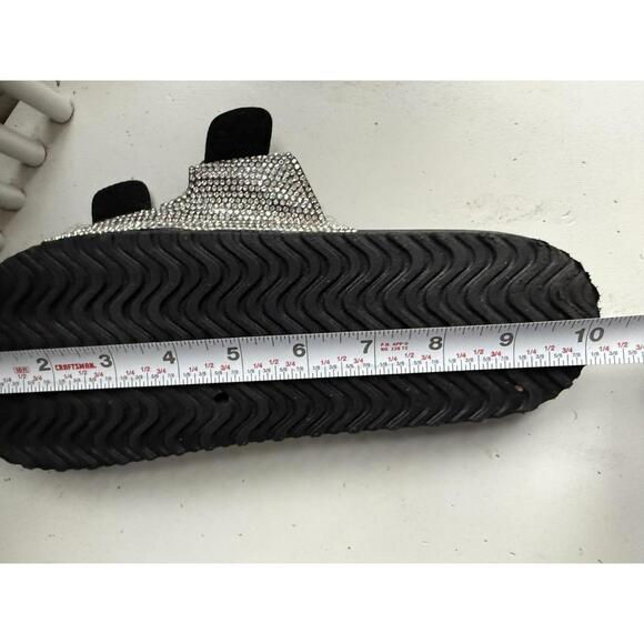 Madden Girl Black Sandals with Rhinestone Buckled Straps - Picture 5 of 6